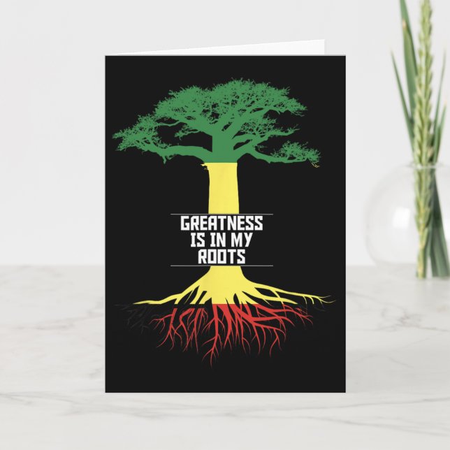 Cartão Black History Month Pride African American History (Frente)