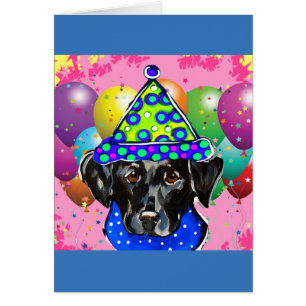 Cartão Black Labrador Retriever