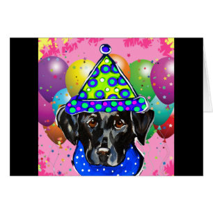 Cartão Black Labrador Retriever