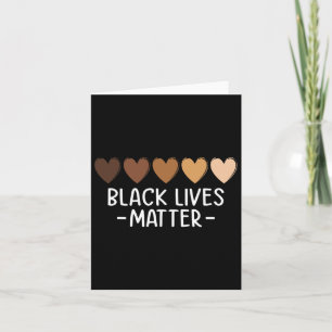 Cartão Black Lives Problem Heart Shirt - Melanin African