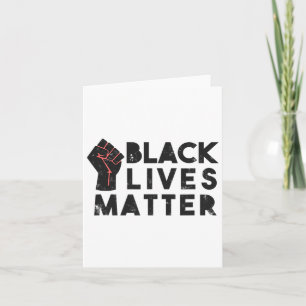 Cartão Black Lives Problema Protesto Poder Político Fist 