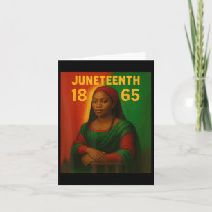 Cartão Black Mona Lisa Graphic Afro African American June