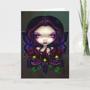 Cartão "Black Orchid Fairy" Greeting Card