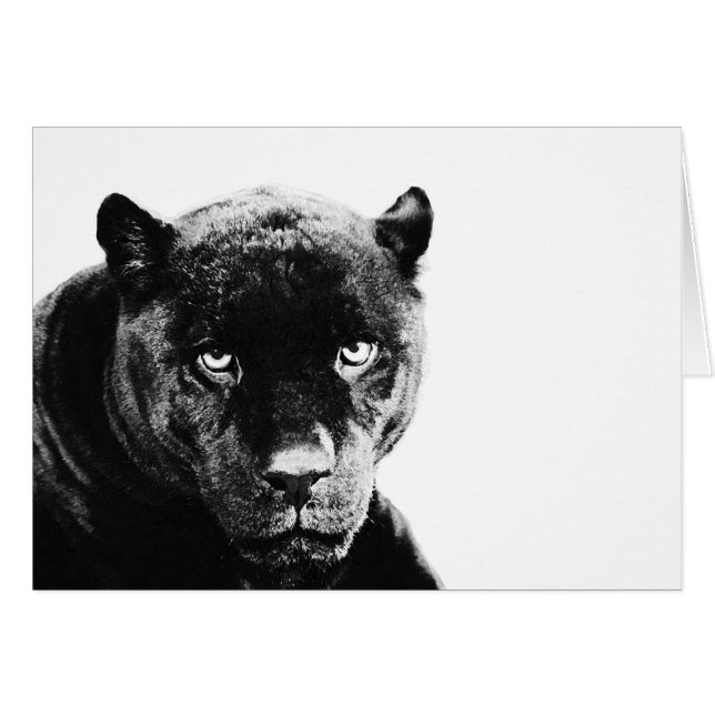 Cartão Black Panther Jaguar (Frente Horizontal)