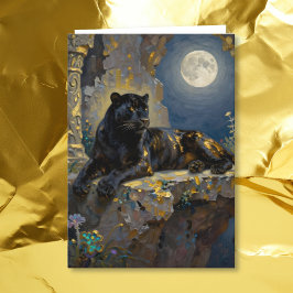 Cartão Black Panther Themed Happy Birthday