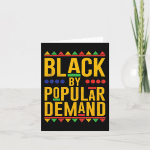 Cartão Black Popular Demand African American Melanin Blac