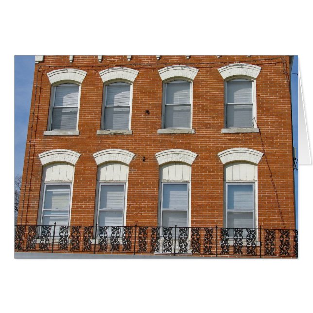 Cartão Black Railings (Frente Horizontal)