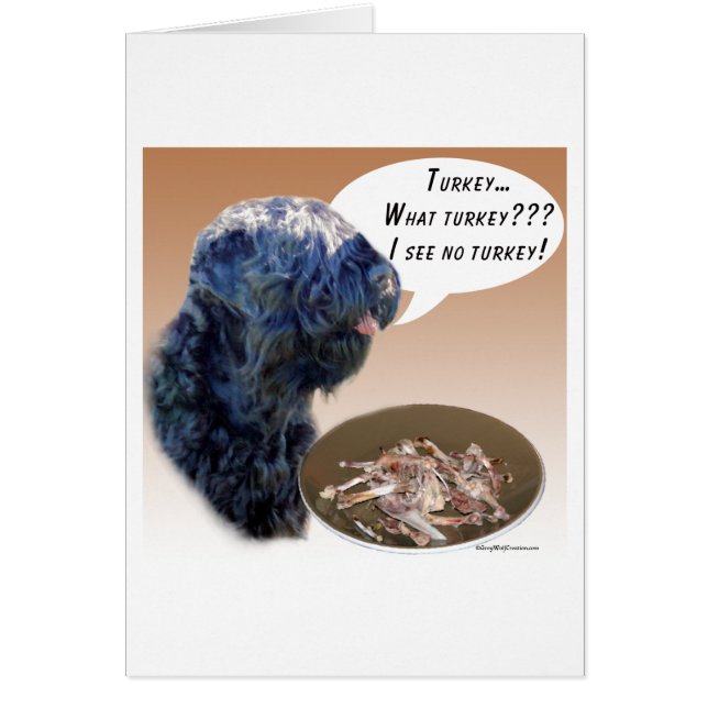 Cartão Black Russo Terrier Turquia (Frente)