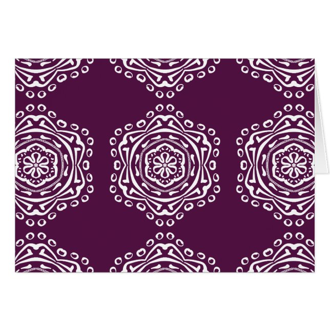 Cartão Blackberry Mandala (Frente Horizontal)