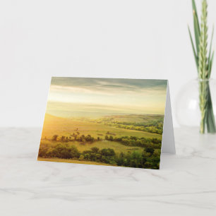 Cartão Blank Greeting Card - Kansas Flint Hills