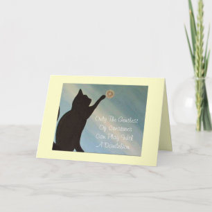 Cartão Blank Note Card - Cat -Kinky Friedman quote inside