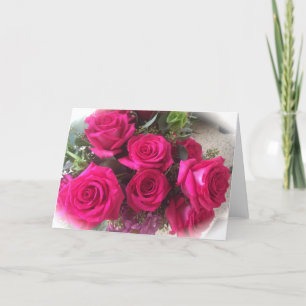Cartão Blank Roses Greeting Card