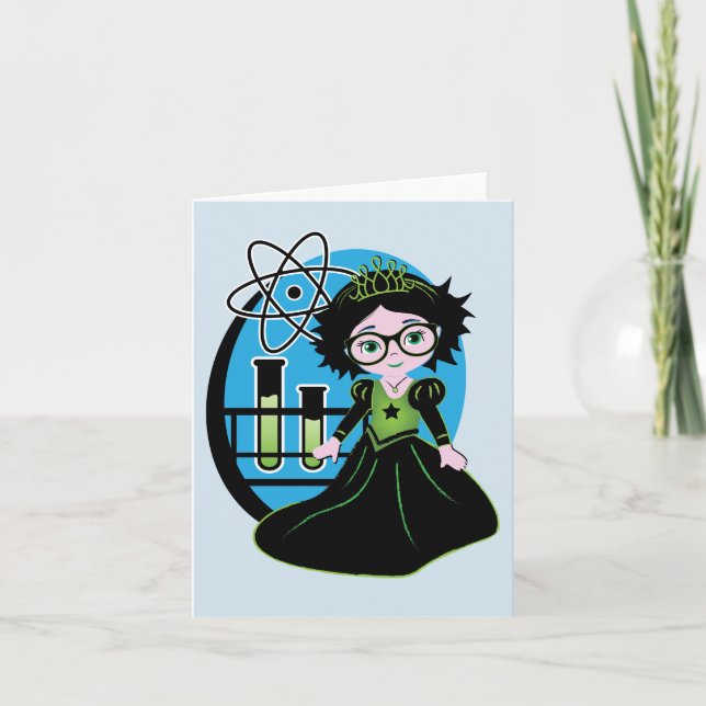 Cartão Blank Science Princess Note Cards! (Frente)