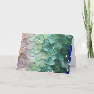 Cartão Blank Sea Glass Greeting Cards