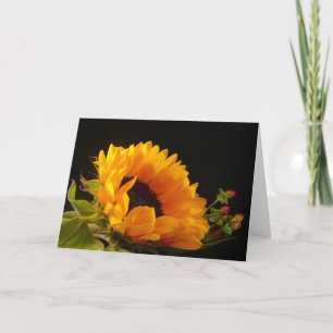 Cartão Blank Sunflower Greeting Card