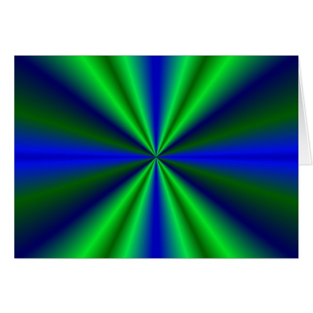 Cartão blau grün Regenbogen (Frente Horizontal)