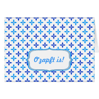 Cartão Blau weiß Minimalistisch