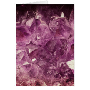 Cartão Blessed Be Amethyst Druzy Macro Photography