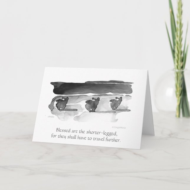 Cartão Blessed é do" o Beatitude Curto-Equipado com (Frente)