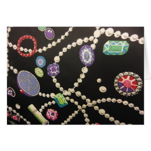 Cartão Bling and Pearls