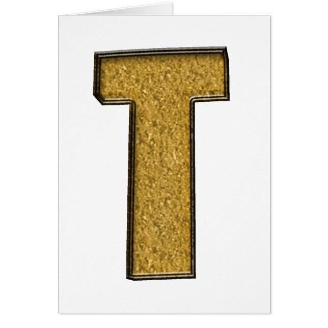 Cartão Bling Dourado T (Frente)