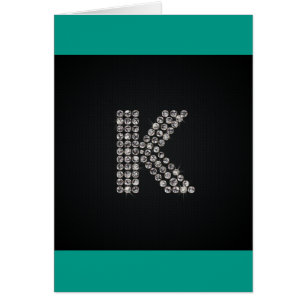 Cartão bling - K