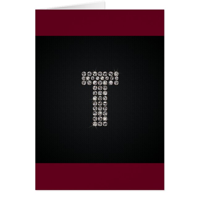 Cartão bling - T (Frente)