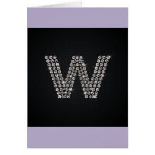 Cartão bling - W