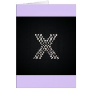 Cartão bling - X