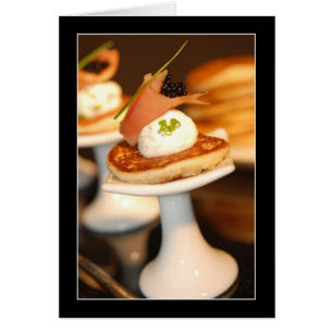 Cartão Blinis Salmon