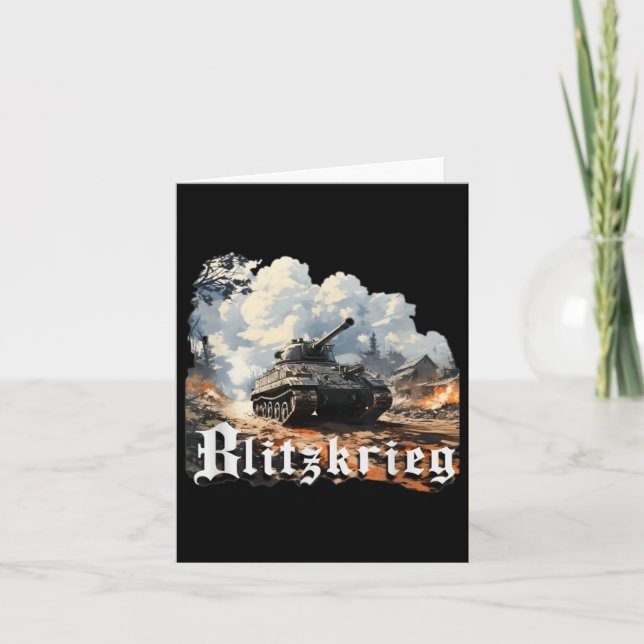 Cartão Blitzkrieg da Segunda Guerra Mundial (Frente)