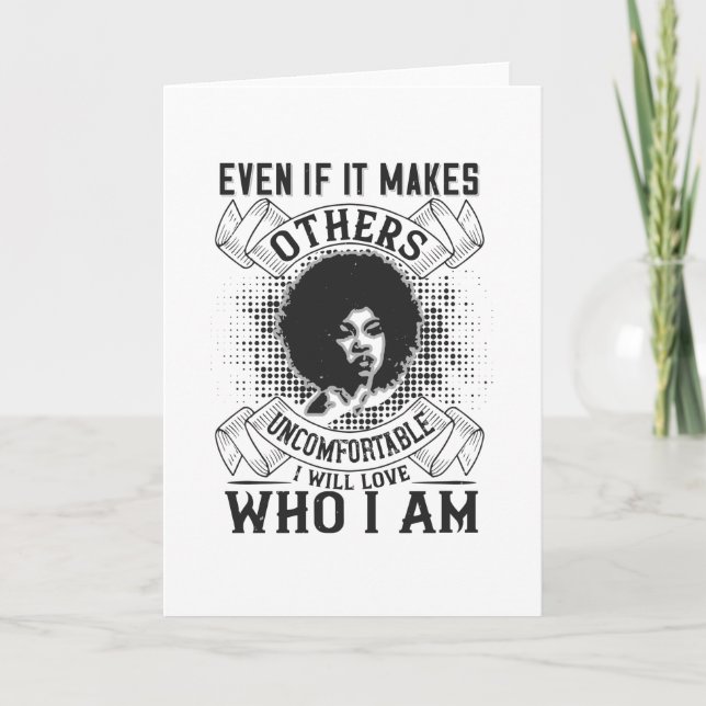 Cartão BLM - Eu vou amar quem eu sou (Frente)