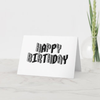 Cartão Blocks Feliz Aniversário