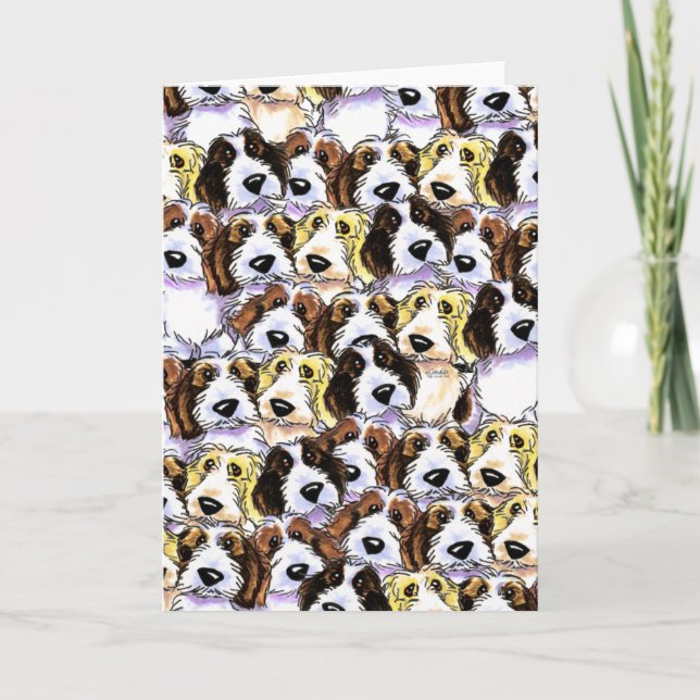 Cartão Bloco de PBGV (Frente)