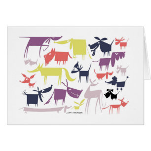 Cartão Bloco do cão