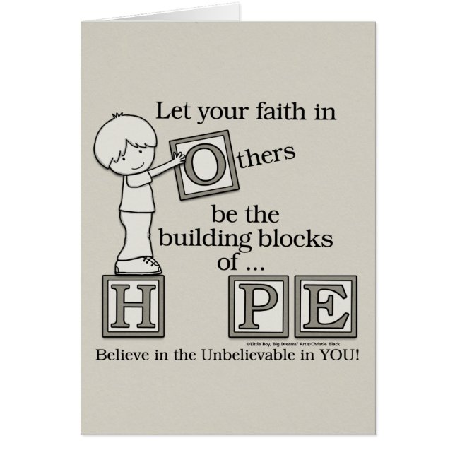 Cartão Blocos de apartamentos de ESPERANÇA (Frente)