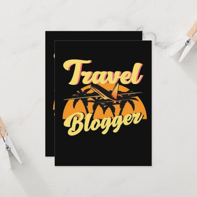 Cartão Blogueiro de Viagens (Frente/Verso In Situ)