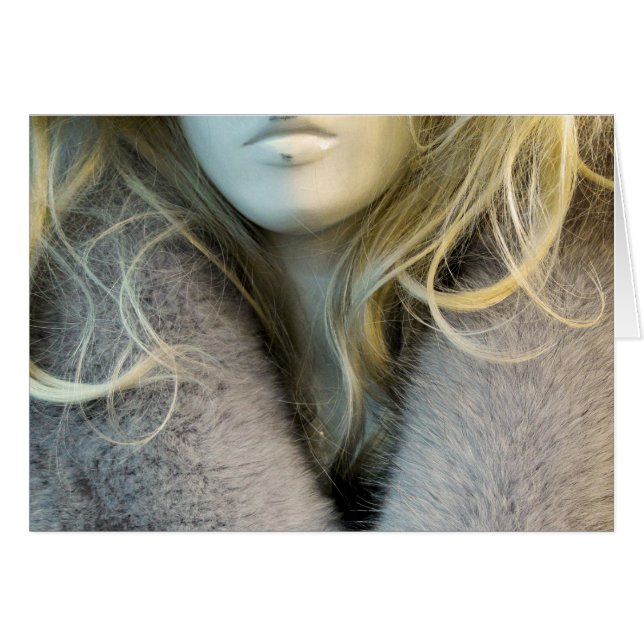 Cartão Blonde Mannequin (Frente Horizontal)