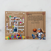 Blones Meninas de Basquete Mensagem Secreta Aniver