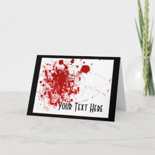 Cartão Blood Splatter