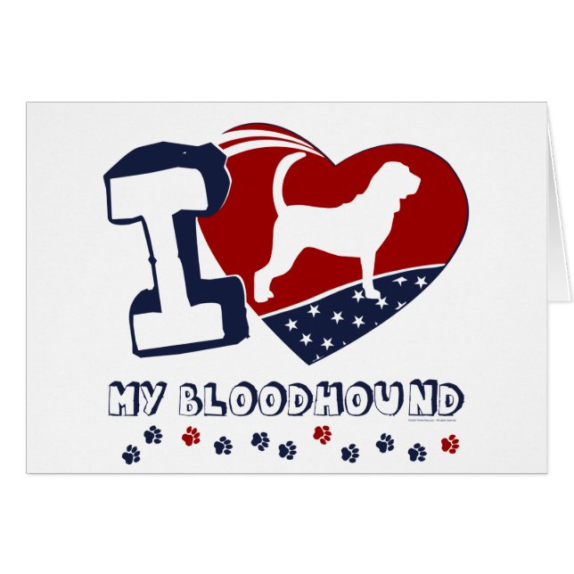 Cartão Bloodhound (Frente horizontal)