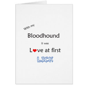 Cartão Bloodhound Lick Design