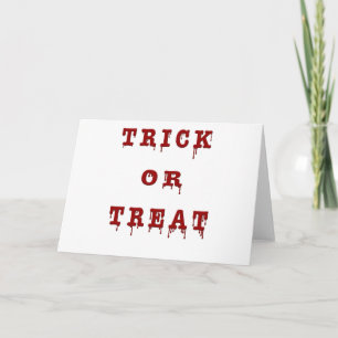 Cartão Bloody Letter Trick ou Treme