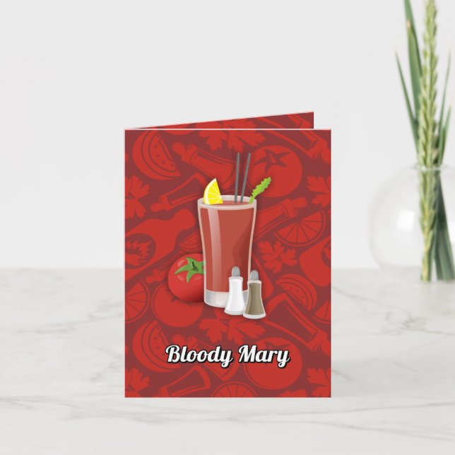 Cartão Bloody Mary Cocktail (Frente)