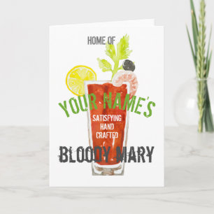 Cartão Bloody Mary Personalizada