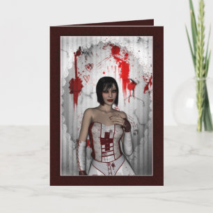 Cartão Bloody Nurse