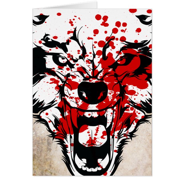 Cartão Bloody Wolf (Frente)