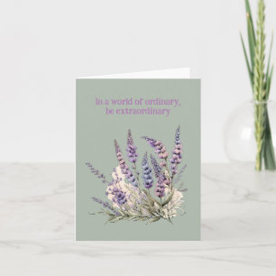 Cartão Bloomos Roxos: Caráter Versátil da Placa Floral do