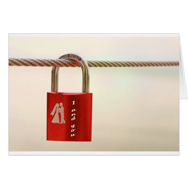 Cartão Bloqueio do amor (Frente Horizontal)