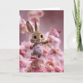 Cartão Blossom Cloud Baby Bunny Encouragement Card